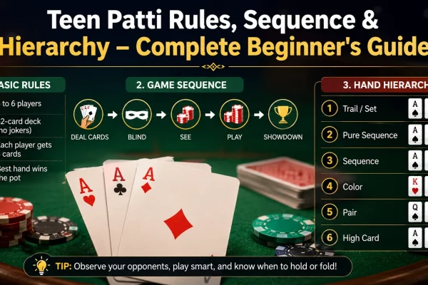 Teen Patti Rules, Sequence & Hierarchy