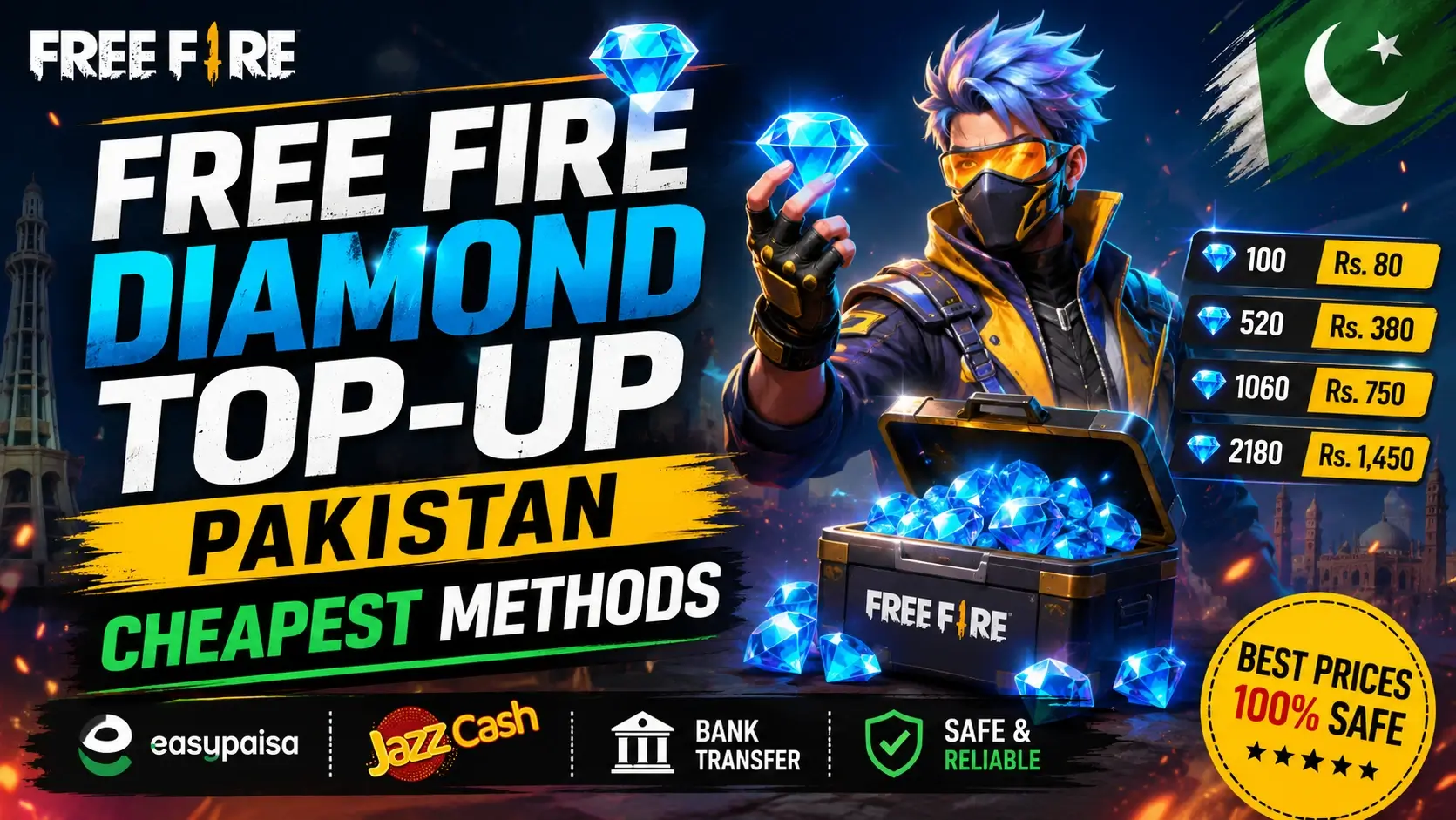 Free Fire Diamond Top-Up Pakistan