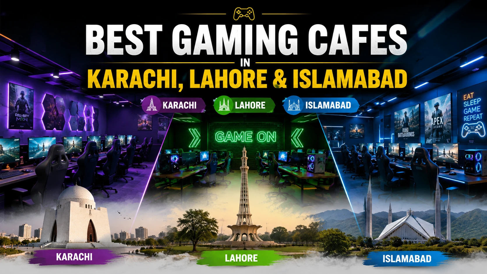 Gaming Cafes in Karachi, Lahore & Islamabad