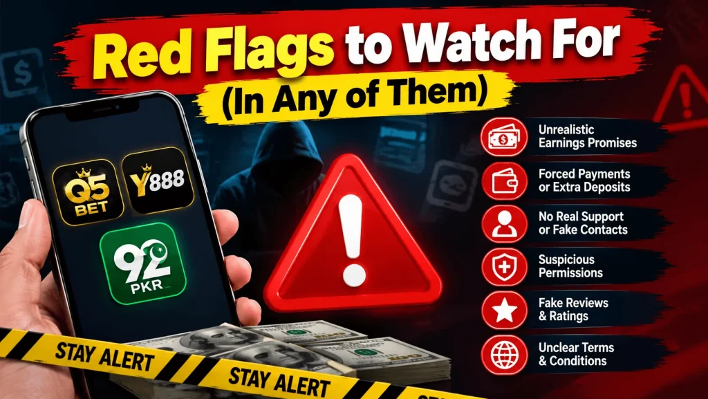 Red Flags in Q5bet, Y888 & 92PKR